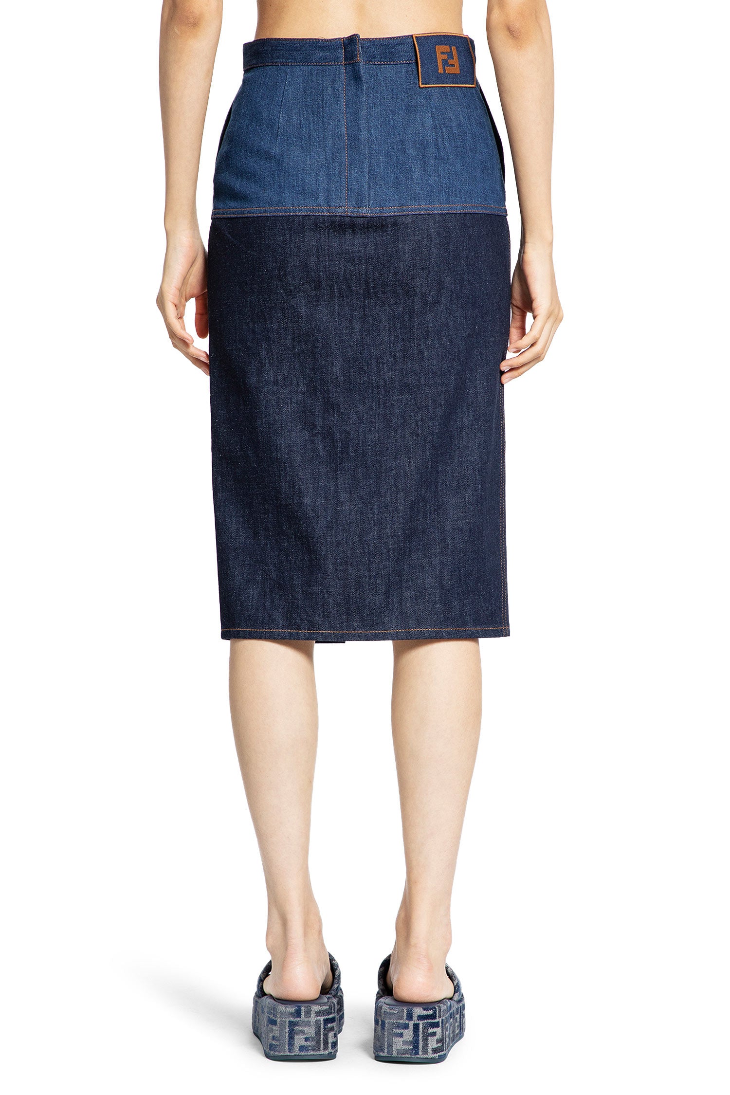 FENDI WOMAN BLUE SKIRTS