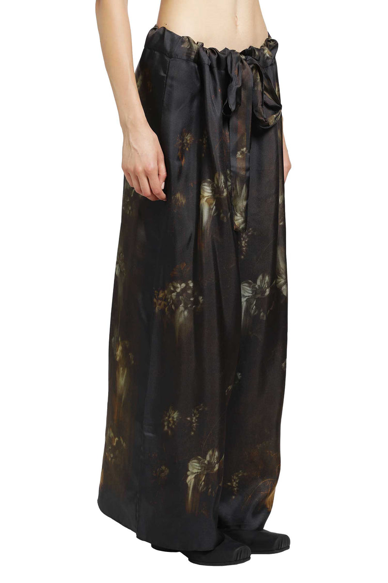 IA LONDON Silk Palazzo Trousers woman