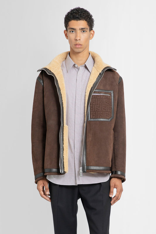 FENDI MAN BROWN JACKETS