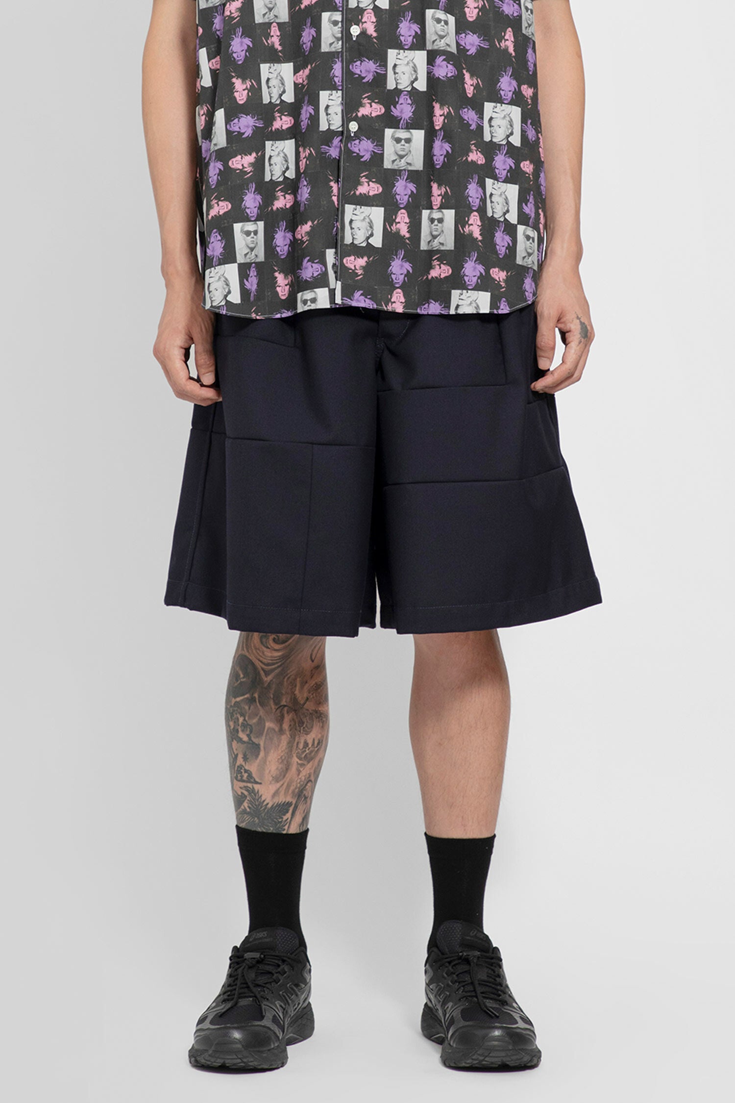 COMME DES GARCONS SHIRT MAN BLACK SHORTS & SKIRTS