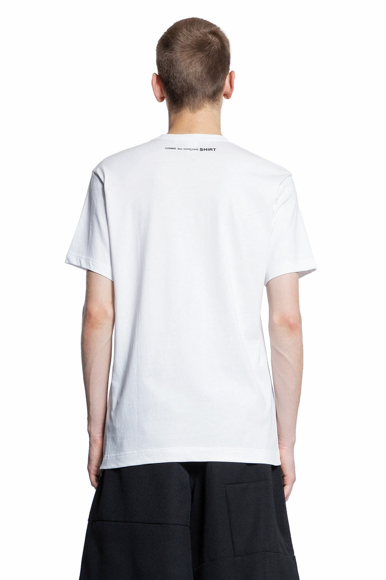 COMME DES GARCONS SHIRT MAN WHITE T-SHIRTS & TANK TOPS