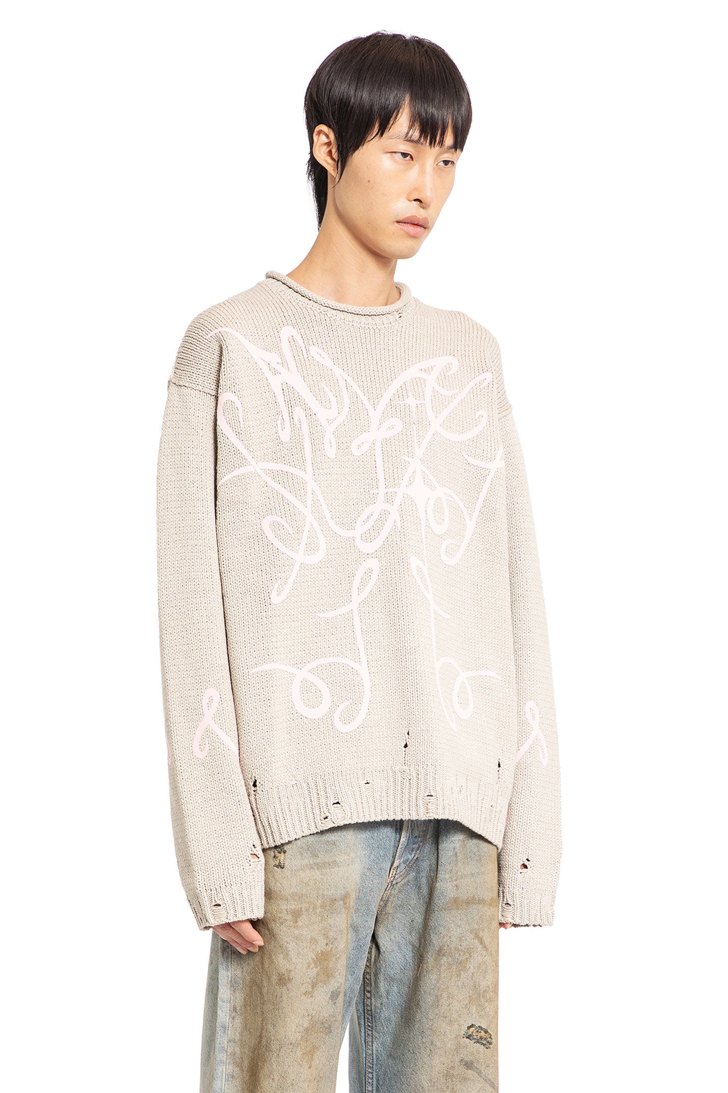 ACNE STUDIOS MAN BEIGE KNITWEAR