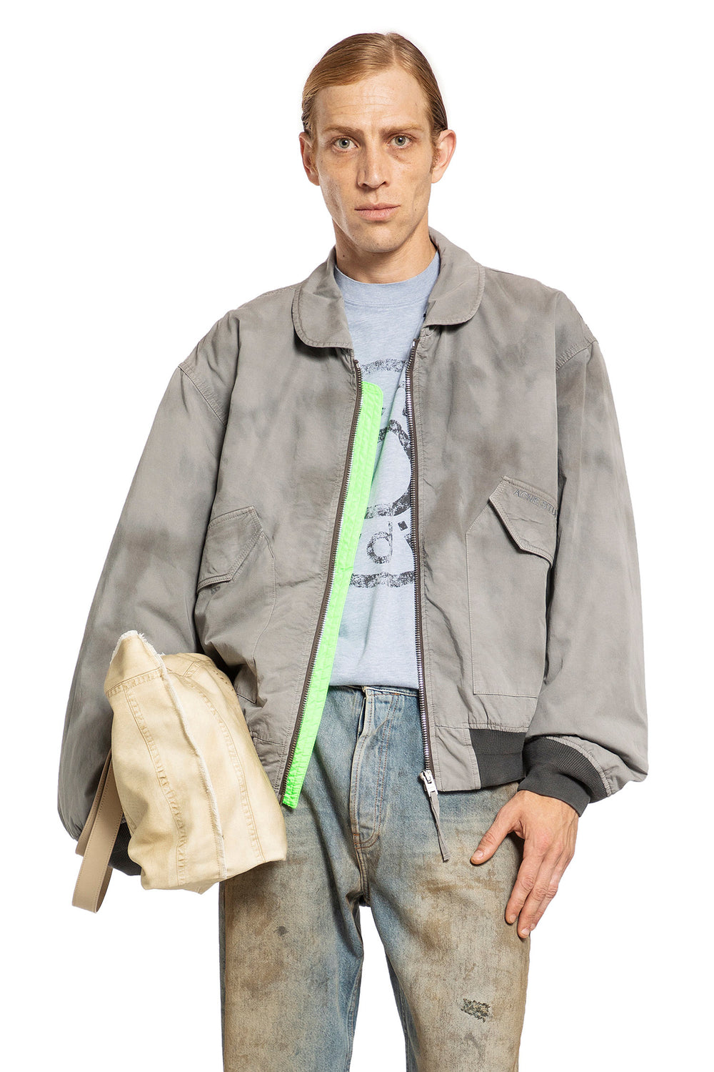 ACNE STUDIOS MAN GREY JACKETS