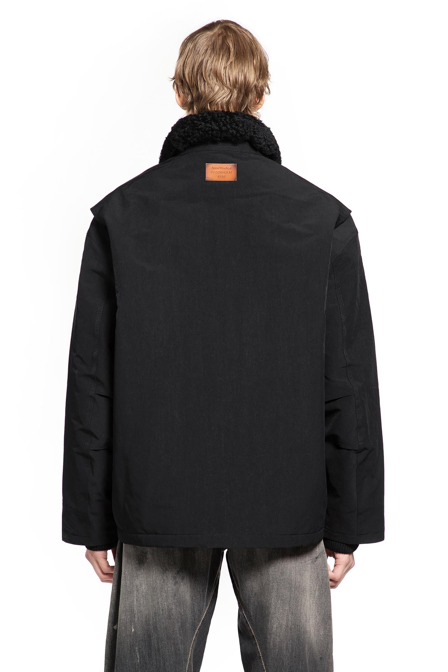 Nylon Shearling Jacket