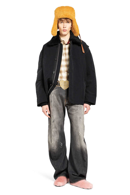 Nylon Shearling Jacket