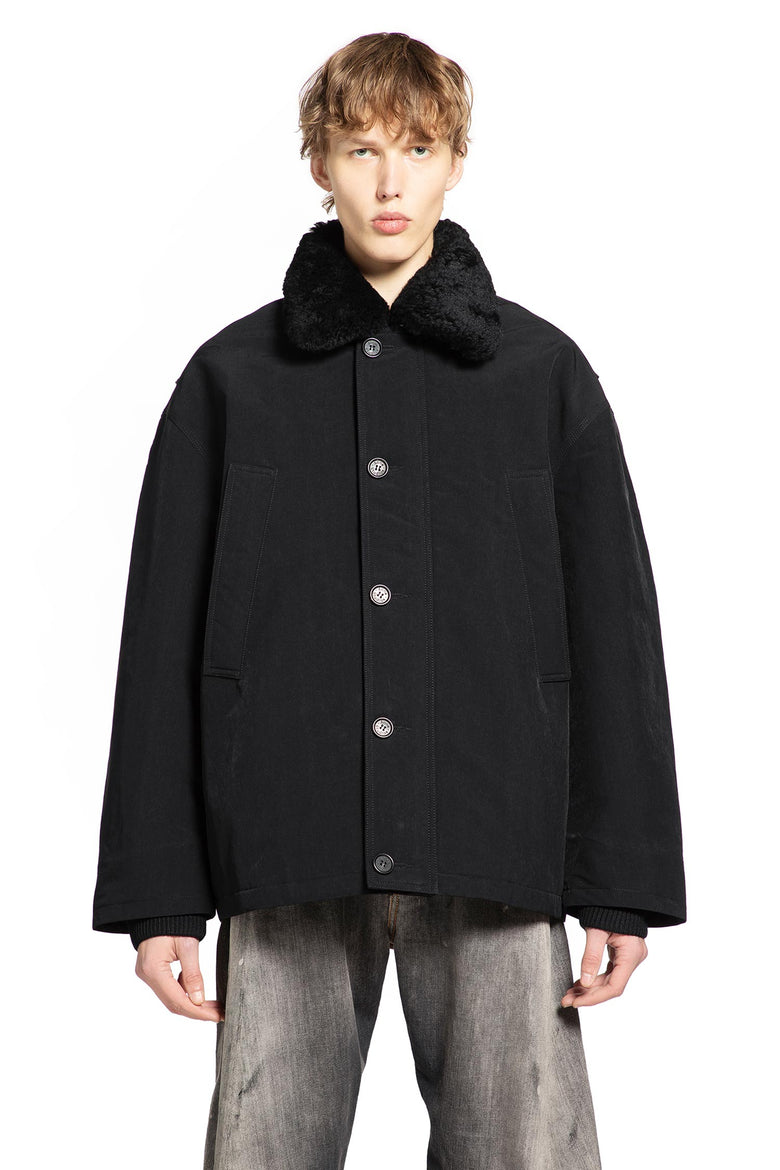 Nylon Shearling Jacket