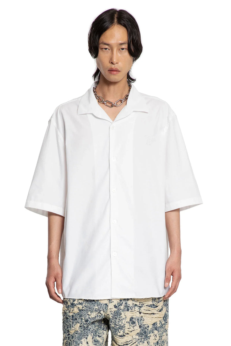 Cotton Poplin Bow Logo Shirt - Antonioli.eu