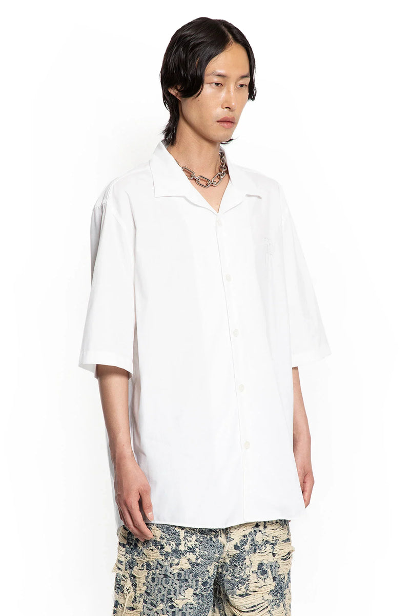 Cotton Poplin Bow Logo Shirt - Antonioli.eu