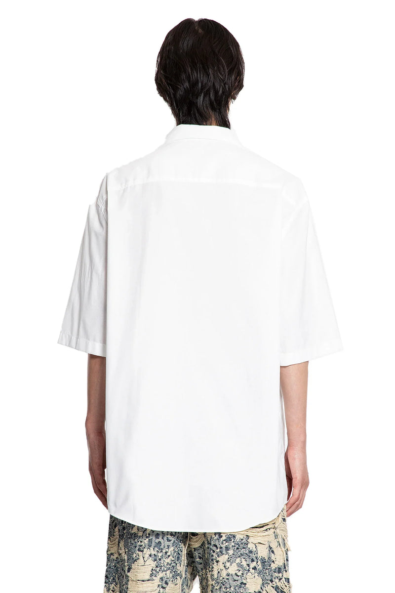 Cotton Poplin Bow Logo Shirt - Antonioli.eu
