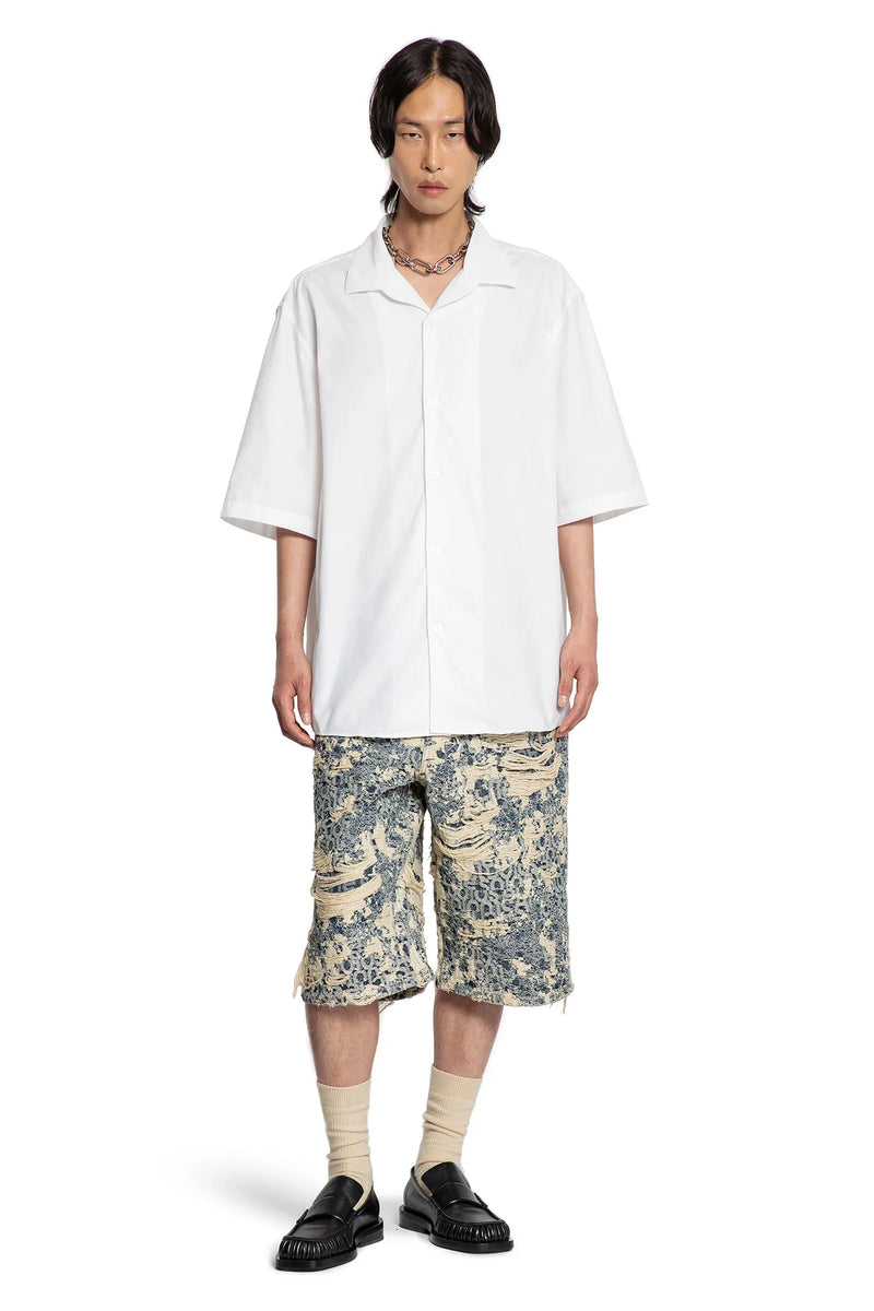 Cotton Poplin Bow Logo Shirt - Antonioli.eu