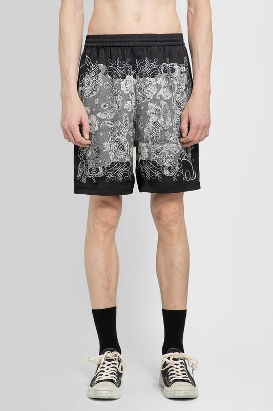 ACNE STUDIOS MAN BLACK&WHITE SHORTS & SKIRTS