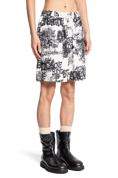 ACNE STUDIOS MAN BLACK&WHITE SHORTS & SKIRTS