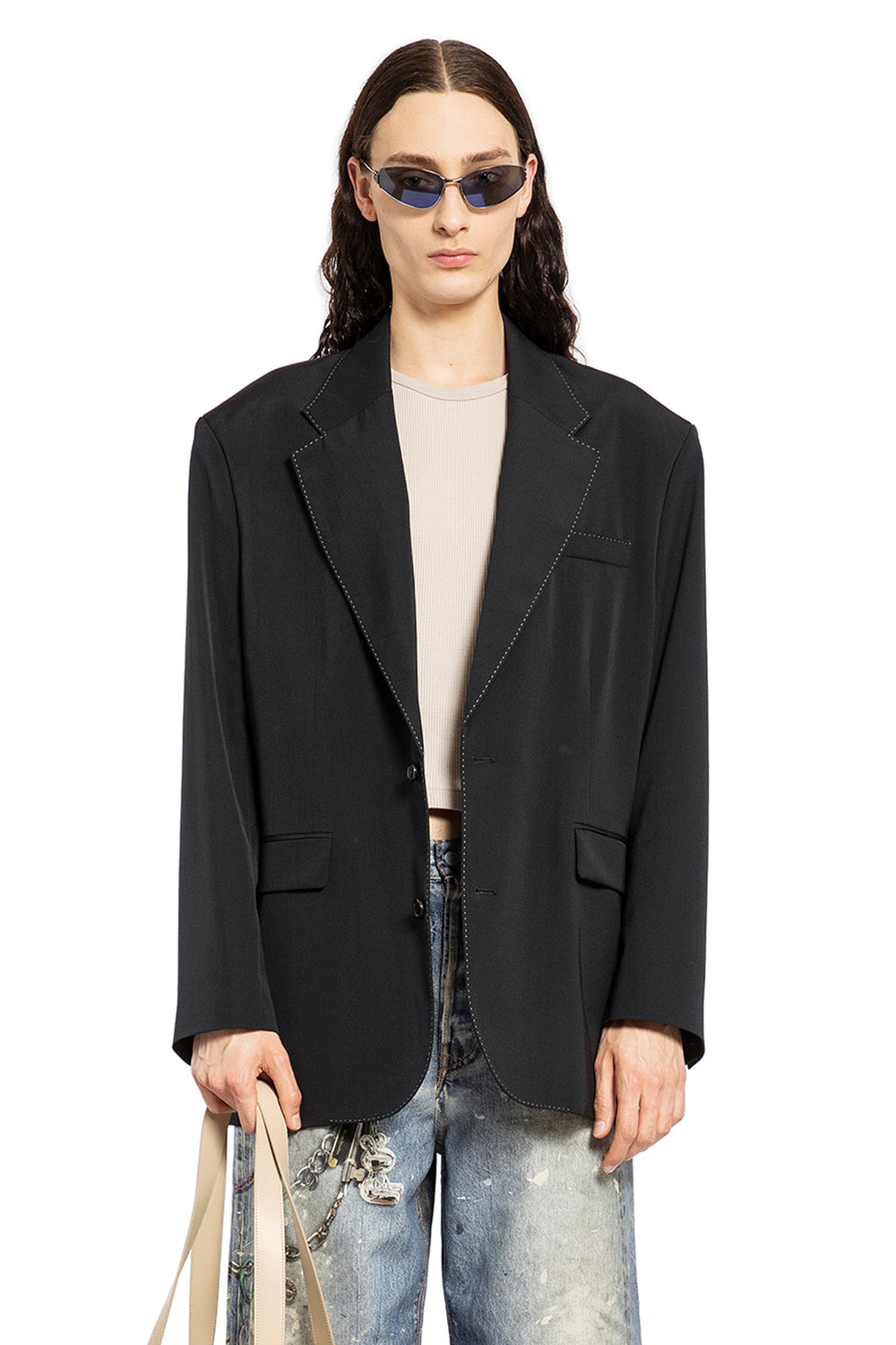 ACNE STUDIOS MAN BLACK BLAZERS