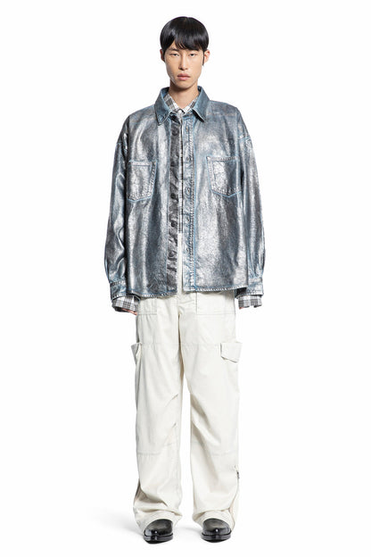 ACNE STUDIOS MAN OFF-WHITE TROUSERS