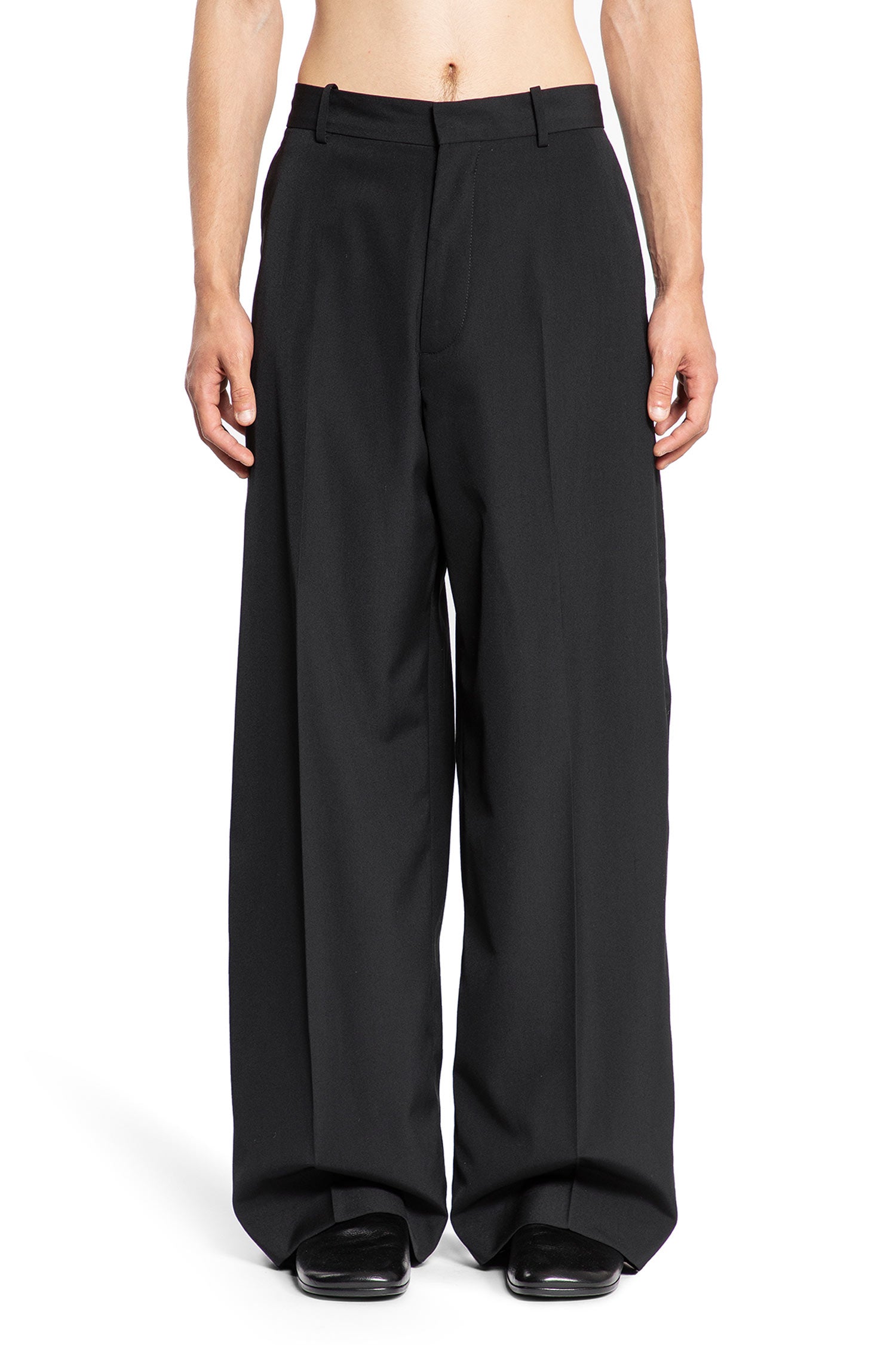 ACNE STUDIOS MAN BLACK TROUSERS