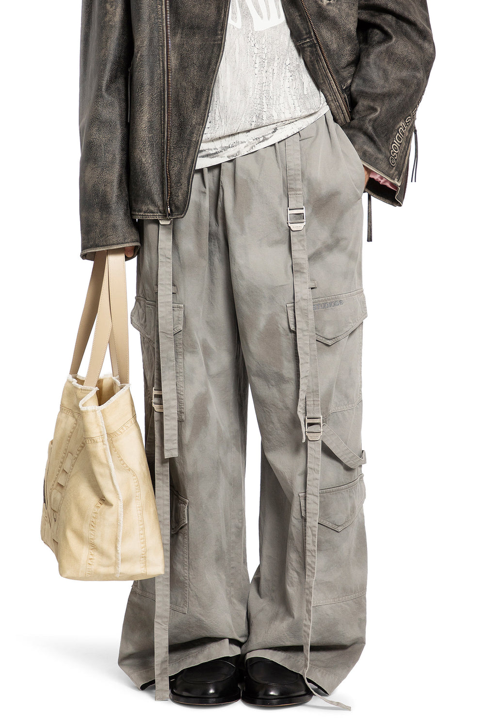 ACNE STUDIOS MAN GREY TROUSERS