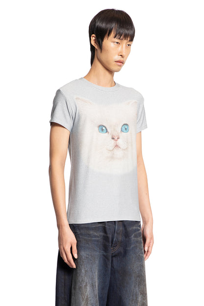 ACNE STUDIOS MAN BLUE T-SHIRTS & TANK TOPS