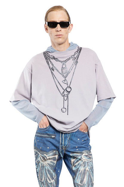 Antonioli ACNE STUDIOS MAN GREY T-SHIRTS & TANK TOPS