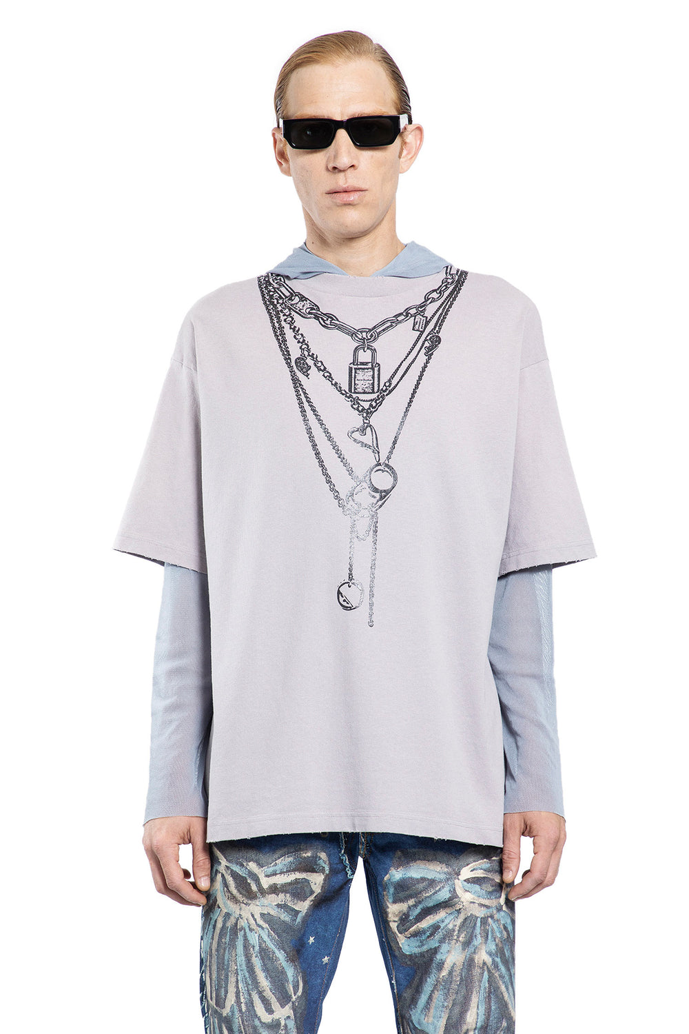 ACNE STUDIOS MAN GREY T-SHIRTS & TANK TOPS