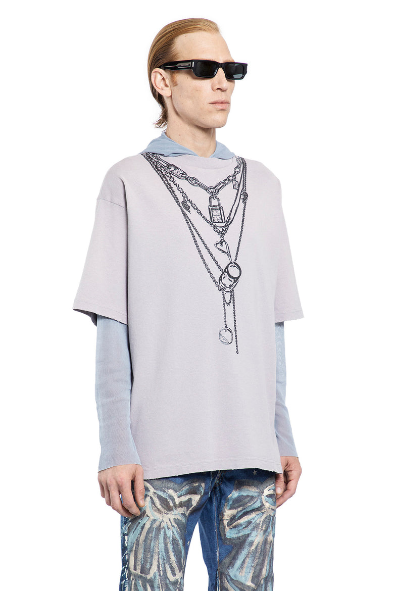 ACNE STUDIOS MAN GREY T-SHIRTS & TANK TOPS