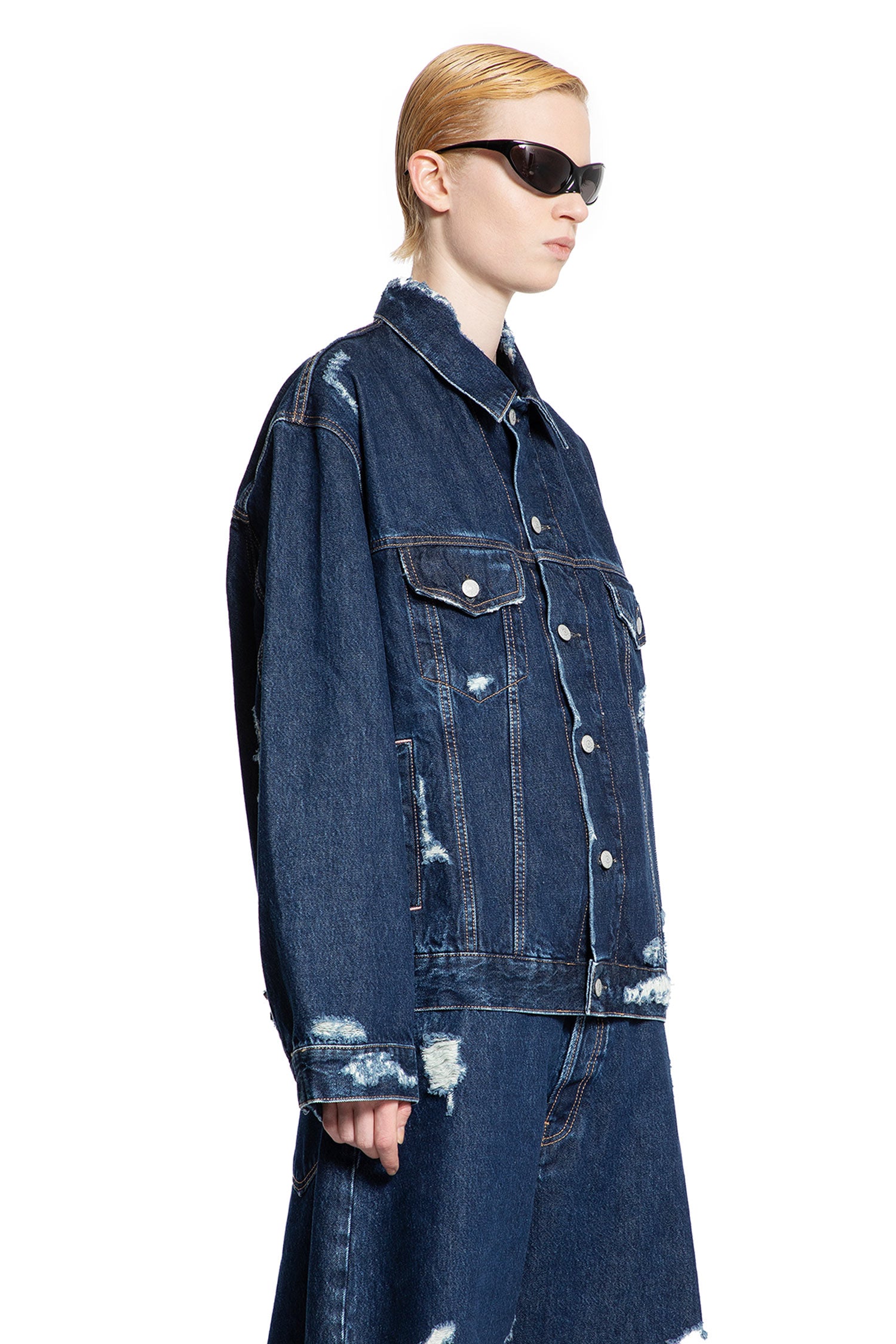 ACNE STUDIOS WOMAN BLUE JACKETS