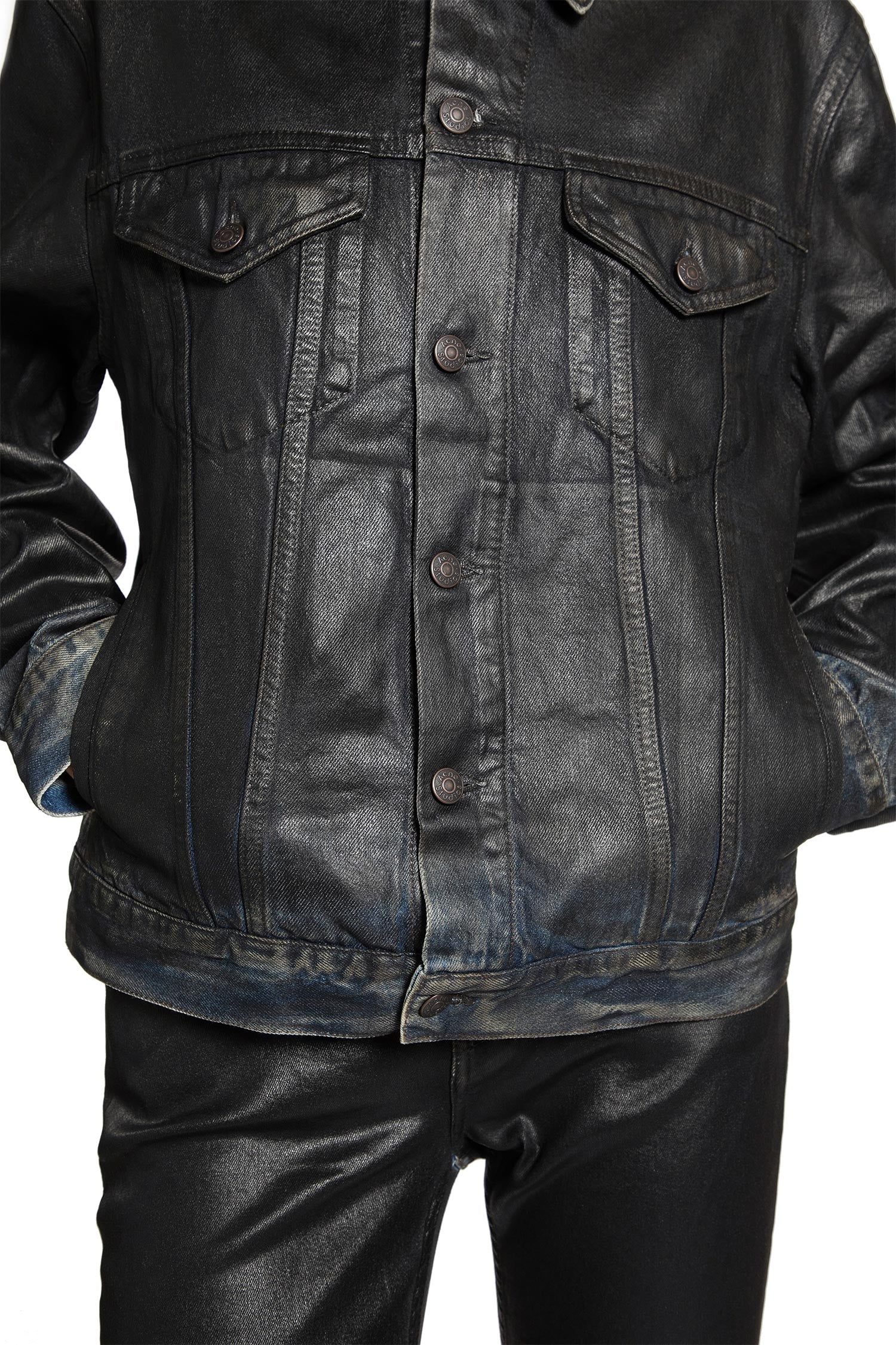 Coated Denim Jacket