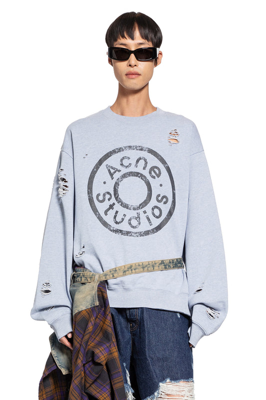 ACNE STUDIOS MAN BLUE SWEATSHIRTS