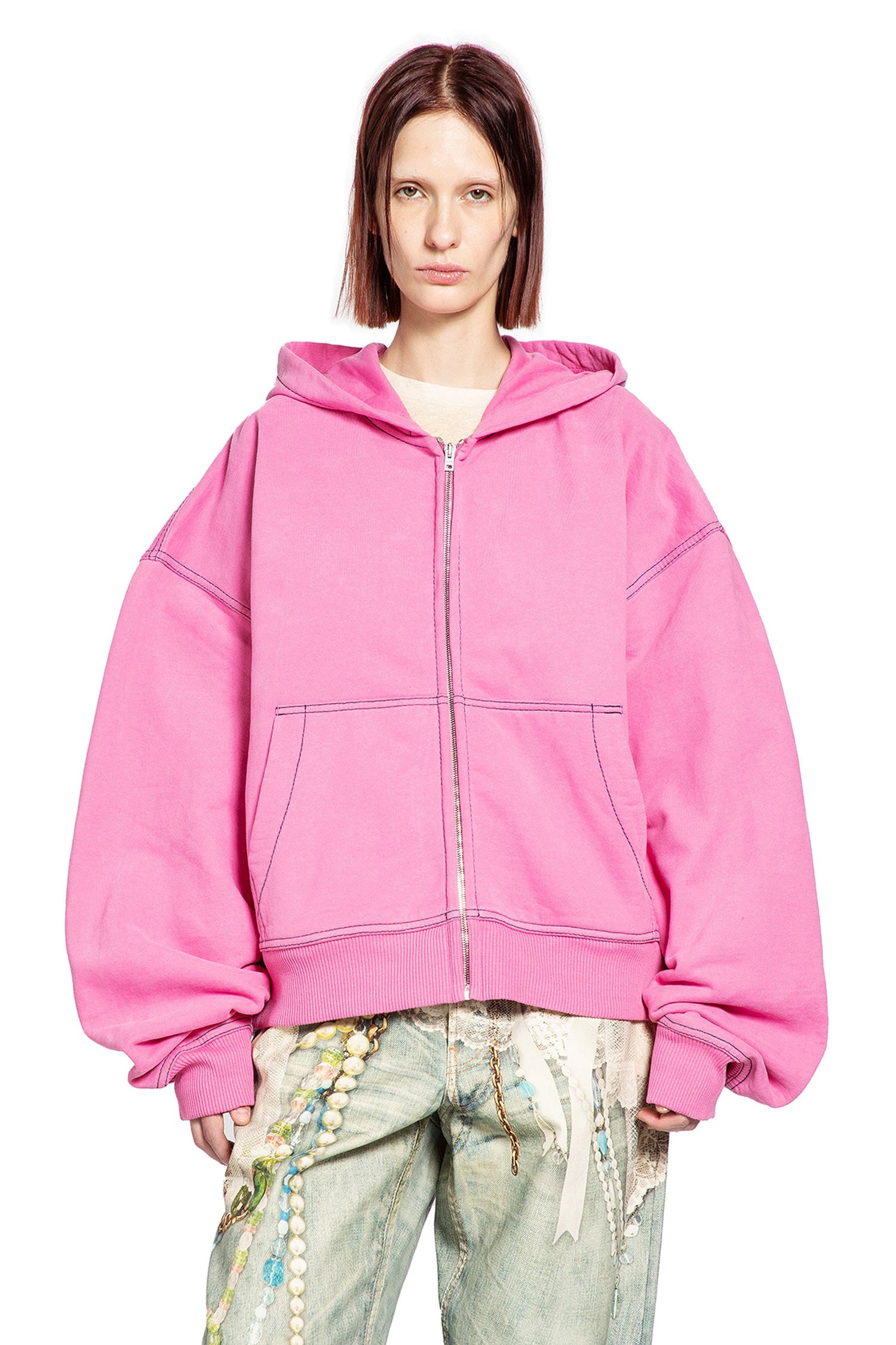 Signature Logo Zip-Up Hoodie