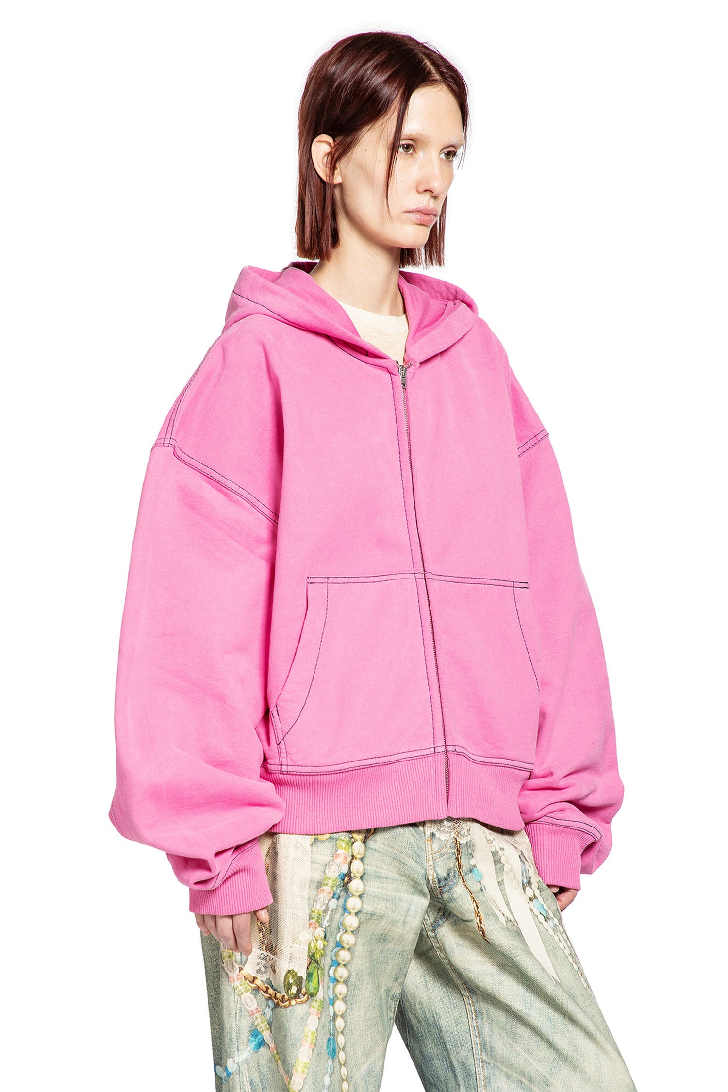 Signature Logo Zip-Up Hoodie