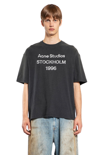 ACNE STUDIOS MAN BLACK T-SHIRTS & TANK TOPS