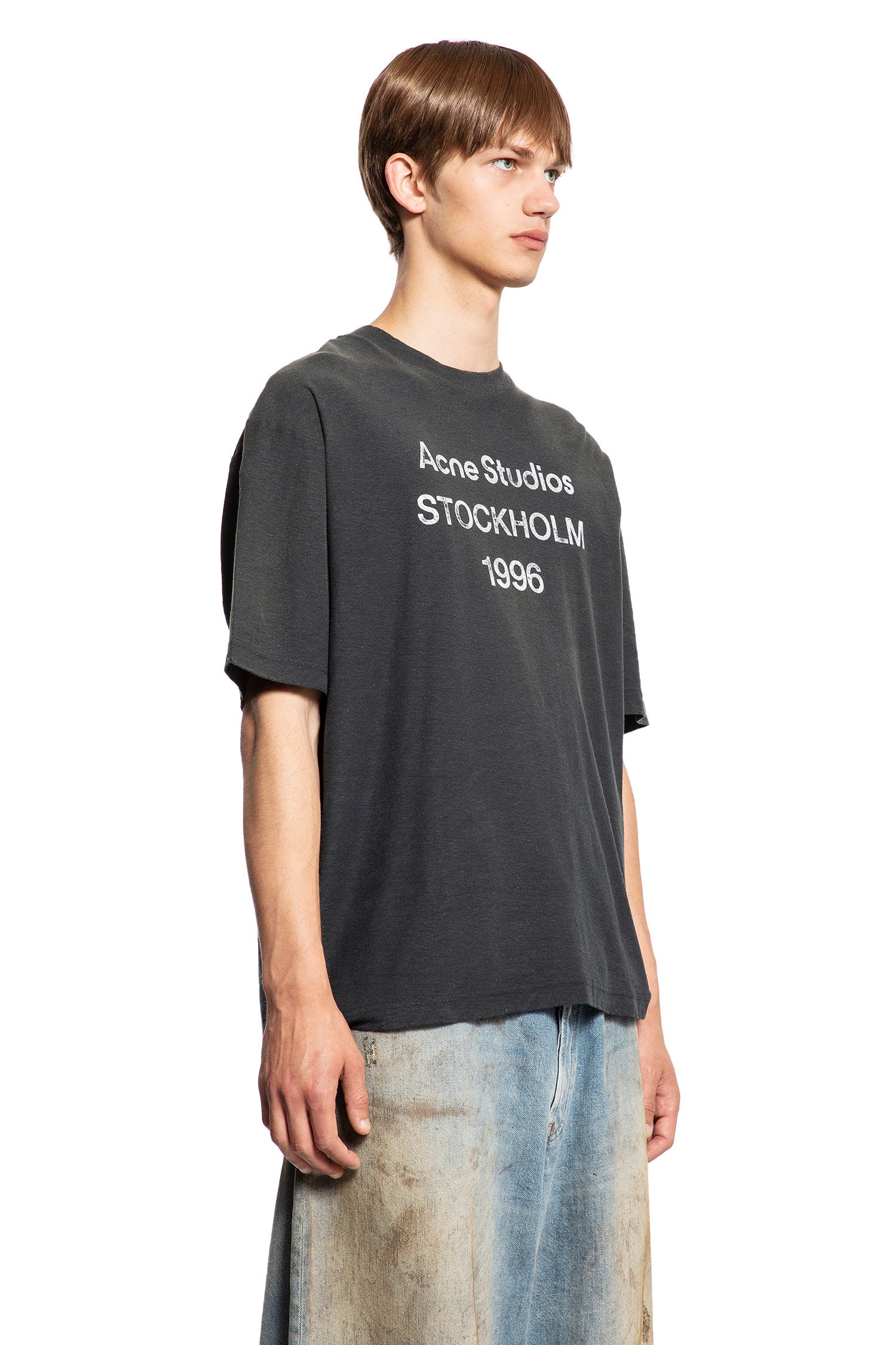 ACNE STUDIOS MAN BLACK T-SHIRTS & TANK TOPS