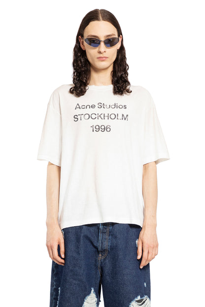 ACNE STUDIOS MAN WHITE T-SHIRTS & TANK TOPS