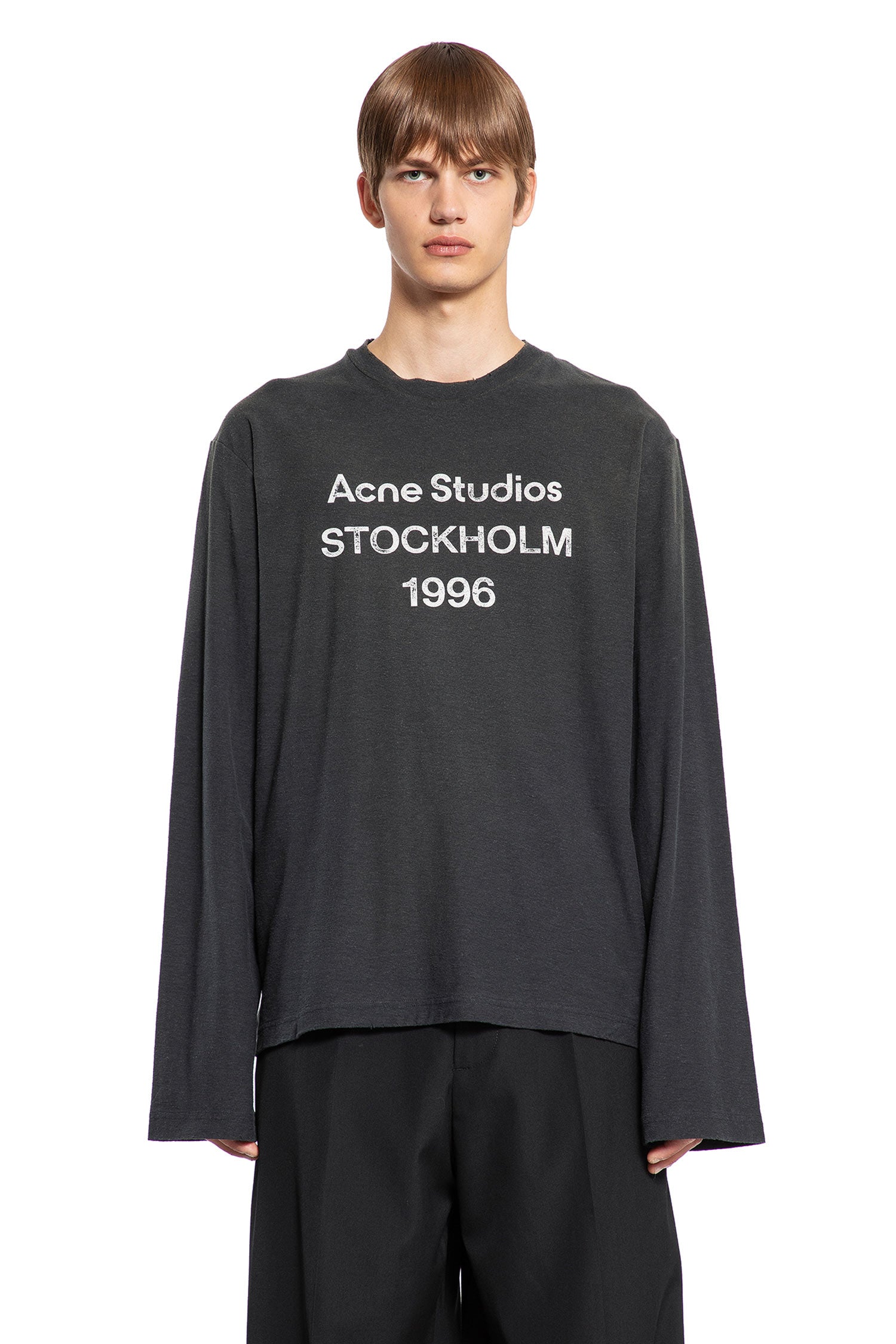 ACNE STUDIOS MAN BLACK T-SHIRTS & TANK TOPS