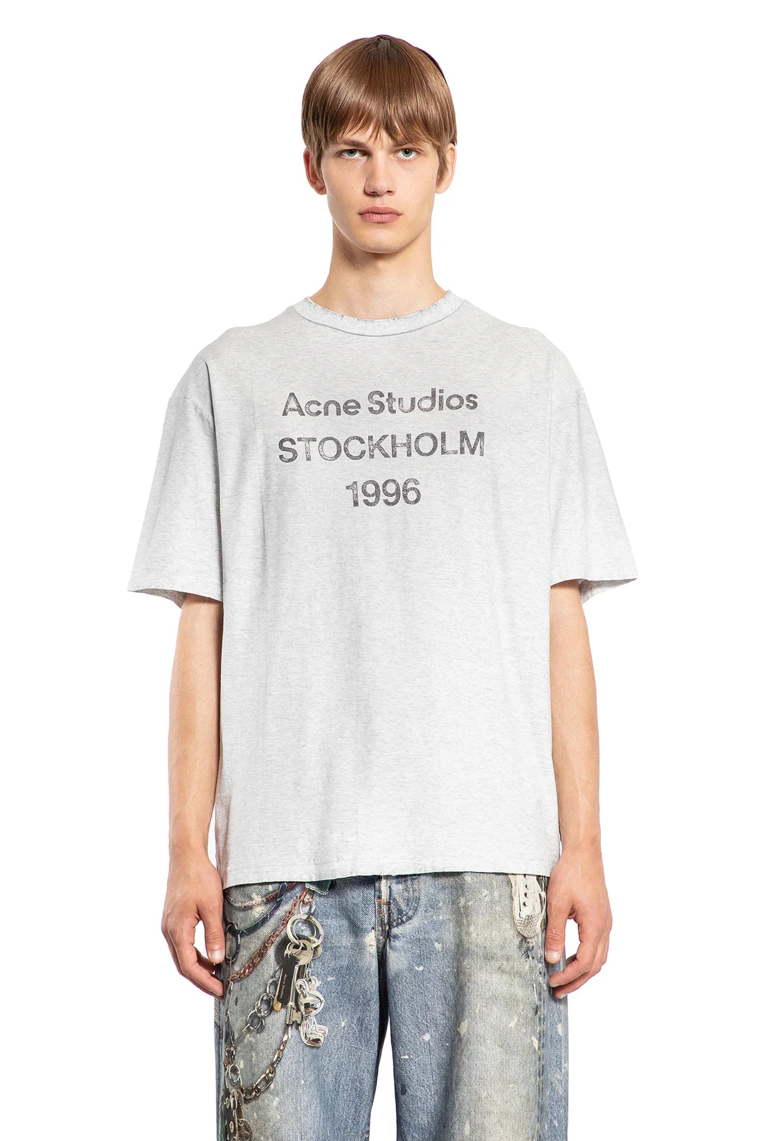 ACNE STUDIOS MAN GREY T-SHIRTS & TANK TOPS - Antonioli.eu