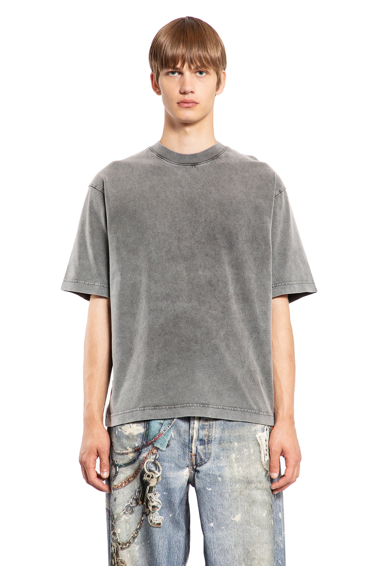 ACNE STUDIOS MAN BLACK T-SHIRTS