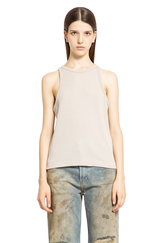 ACNE STUDIOS WOMAN GREY T-SHIRTS & TANK TOPS