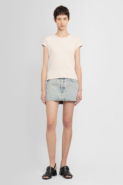 ACNE STUDIOS WOMAN BEIGE T-SHIRTS & TANK TOPS