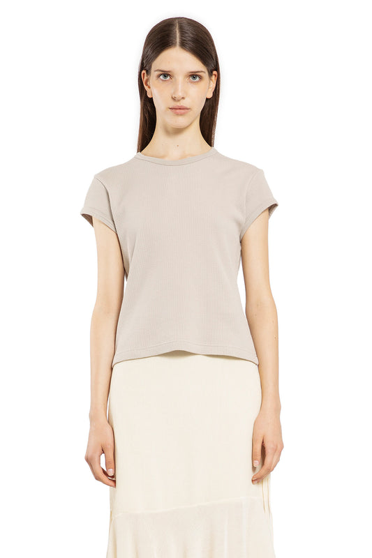 ACNE STUDIOS WOMAN GREY T-SHIRTS & TANK TOPS