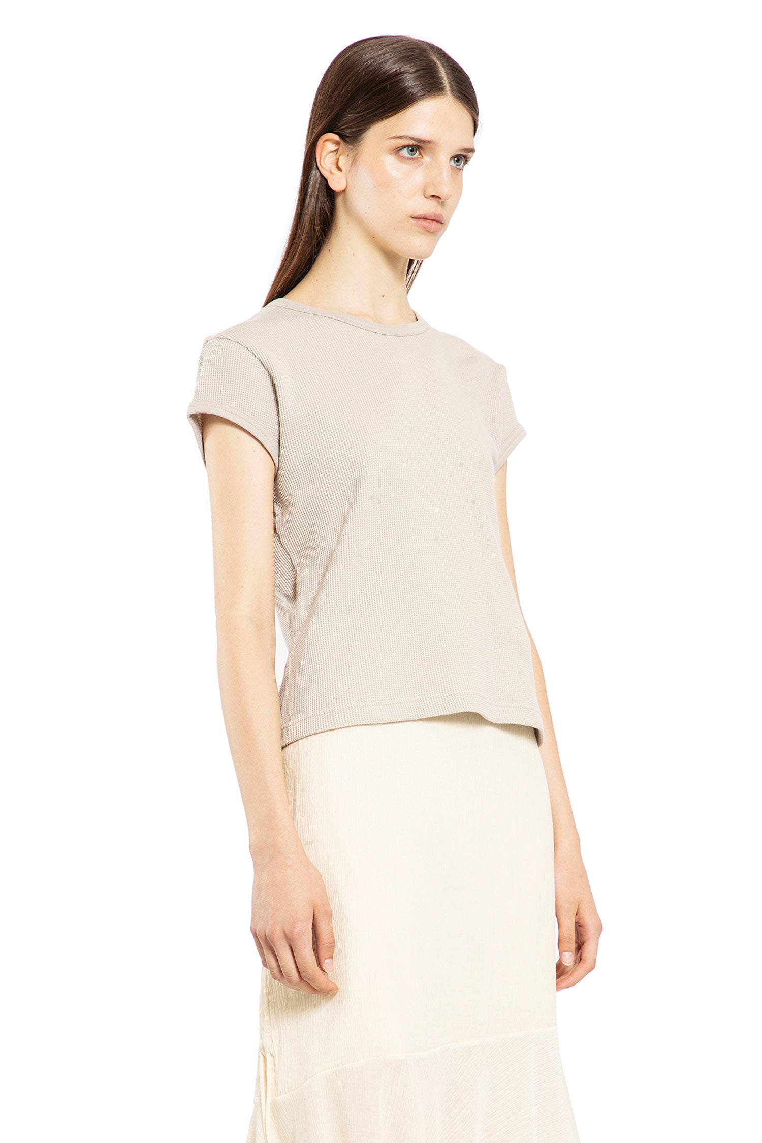 ACNE STUDIOS WOMAN GREY T-SHIRTS