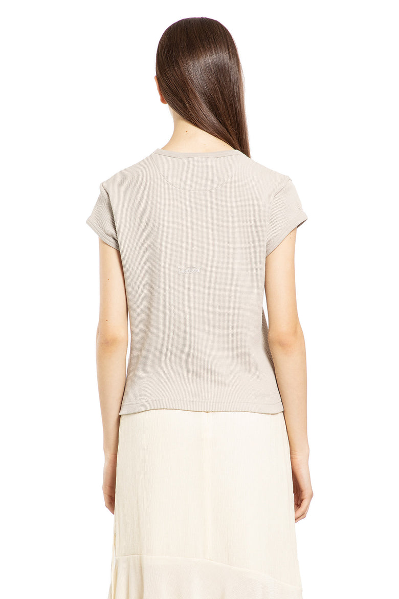 ACNE STUDIOS WOMAN GREY T-SHIRTS & TANK TOPS