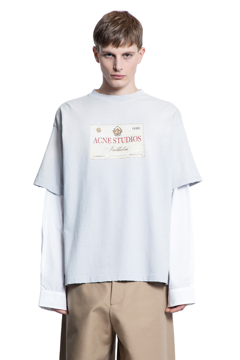 ACNE STUDIOS MAN GREY T-SHIRTS & TANK TOPS