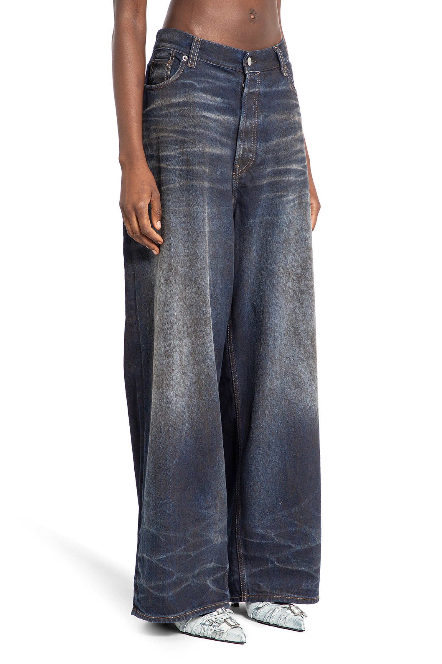 ACNE STUDIOS WOMAN BLUE JEANS