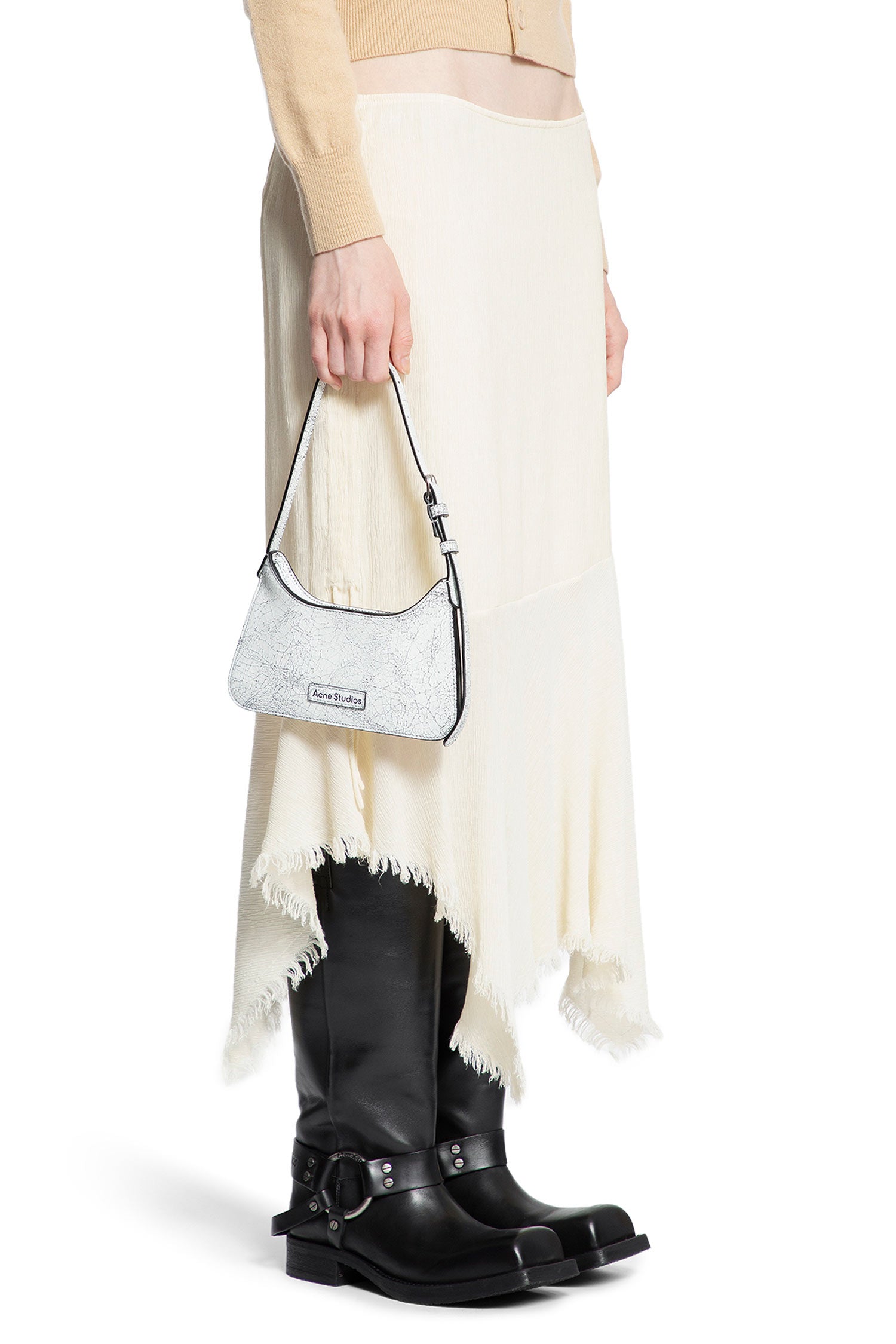 ACNE STUDIOS WOMAN WHITE SHOULDER BAGS