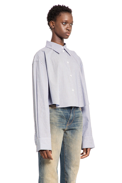 ACNE STUDIOS WOMAN BLUE SHIRTS