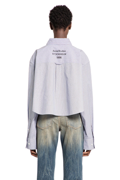 ACNE STUDIOS WOMAN BLUE SHIRTS