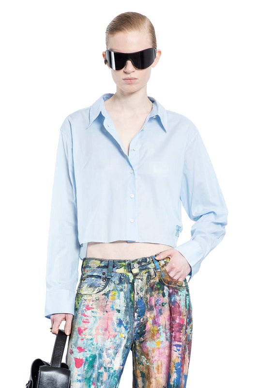 ACNE STUDIOS WOMAN BLUE SHIRTS