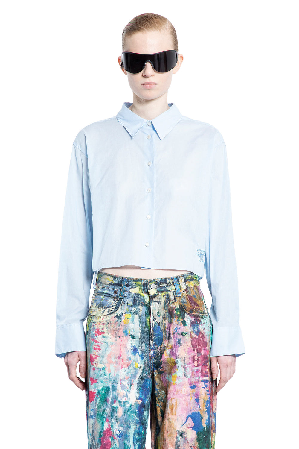 ACNE STUDIOS WOMAN BLUE SHIRTS