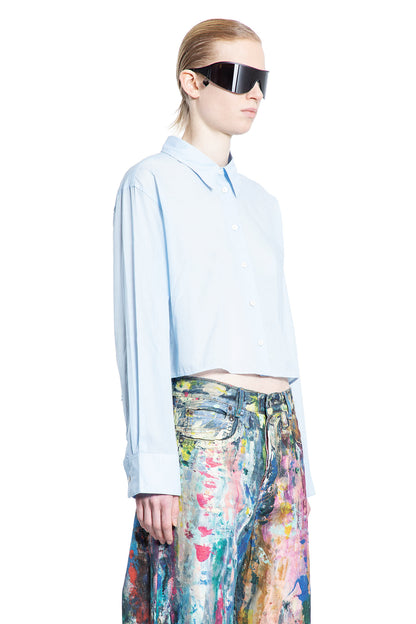 ACNE STUDIOS WOMAN BLUE SHIRTS