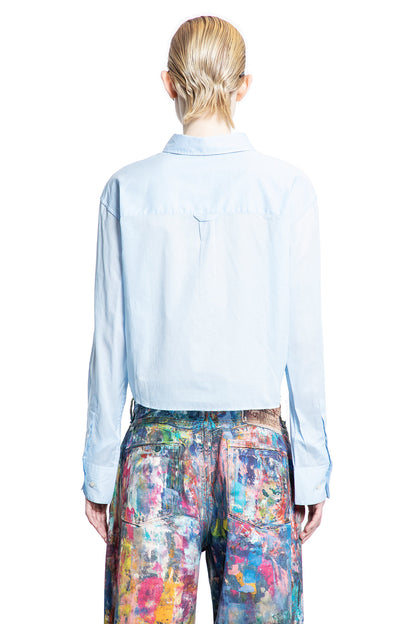 ACNE STUDIOS WOMAN BLUE SHIRTS