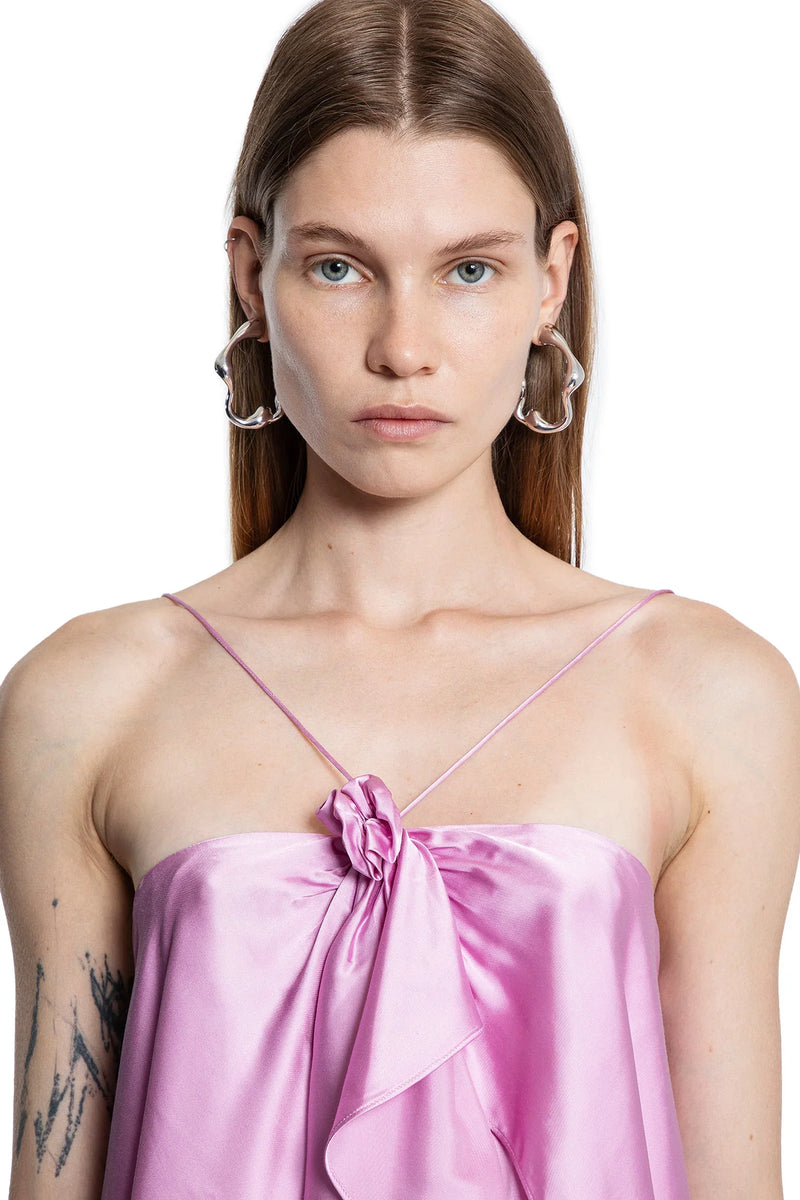 Fluid Satin Halter Dress - Antonioli.eu